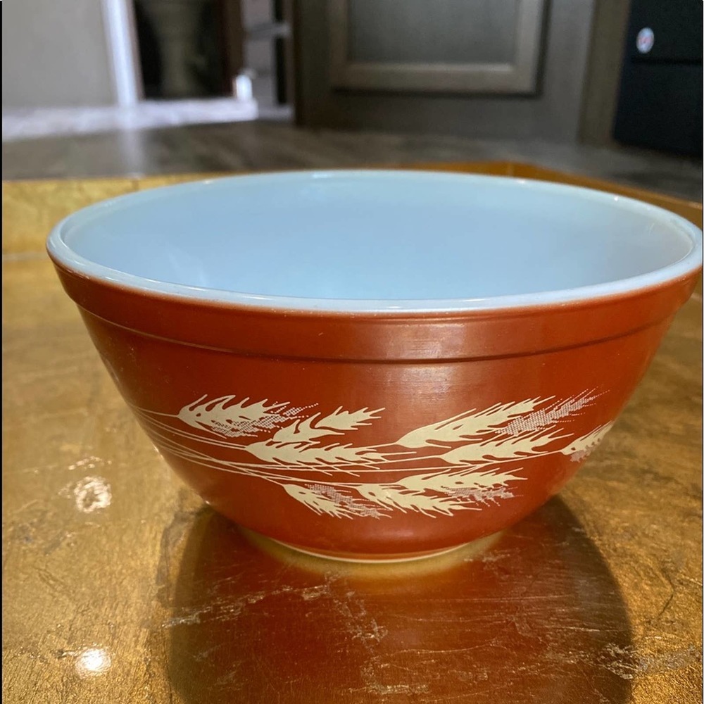 Pyrex 1.5L Autumn Harvest Wheat Pattern 402 Bowl‎